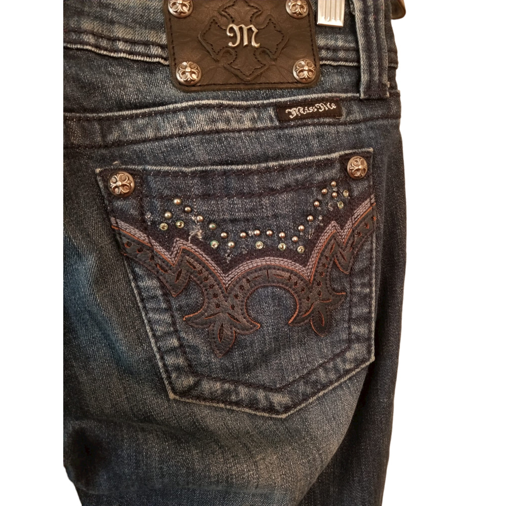 Miss Me Blue Women's Jeans Bootcut Size 28 in Inseam 31‎ in - Picture 8 of 9